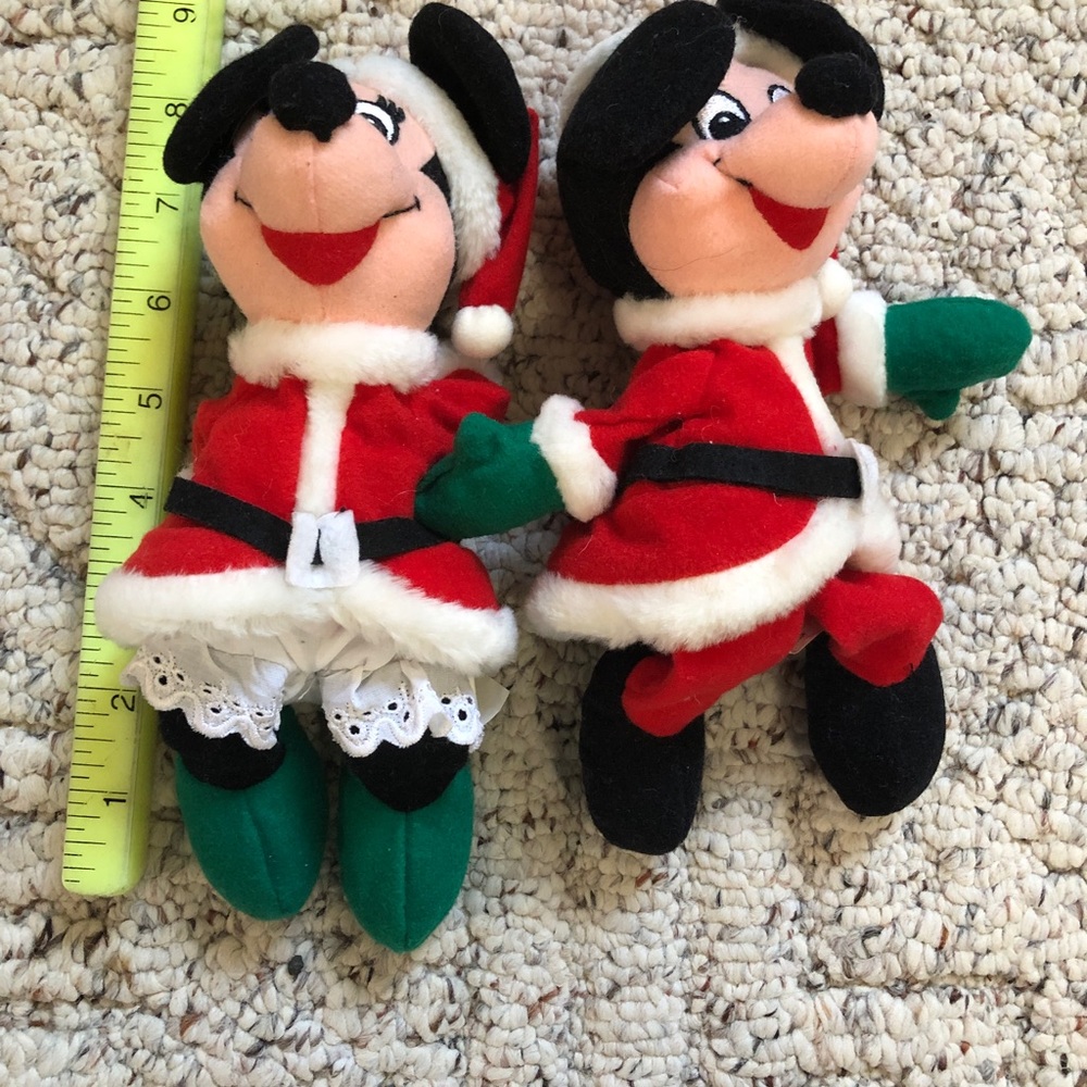 Minnie and Mickey Mouse Santa Beanies